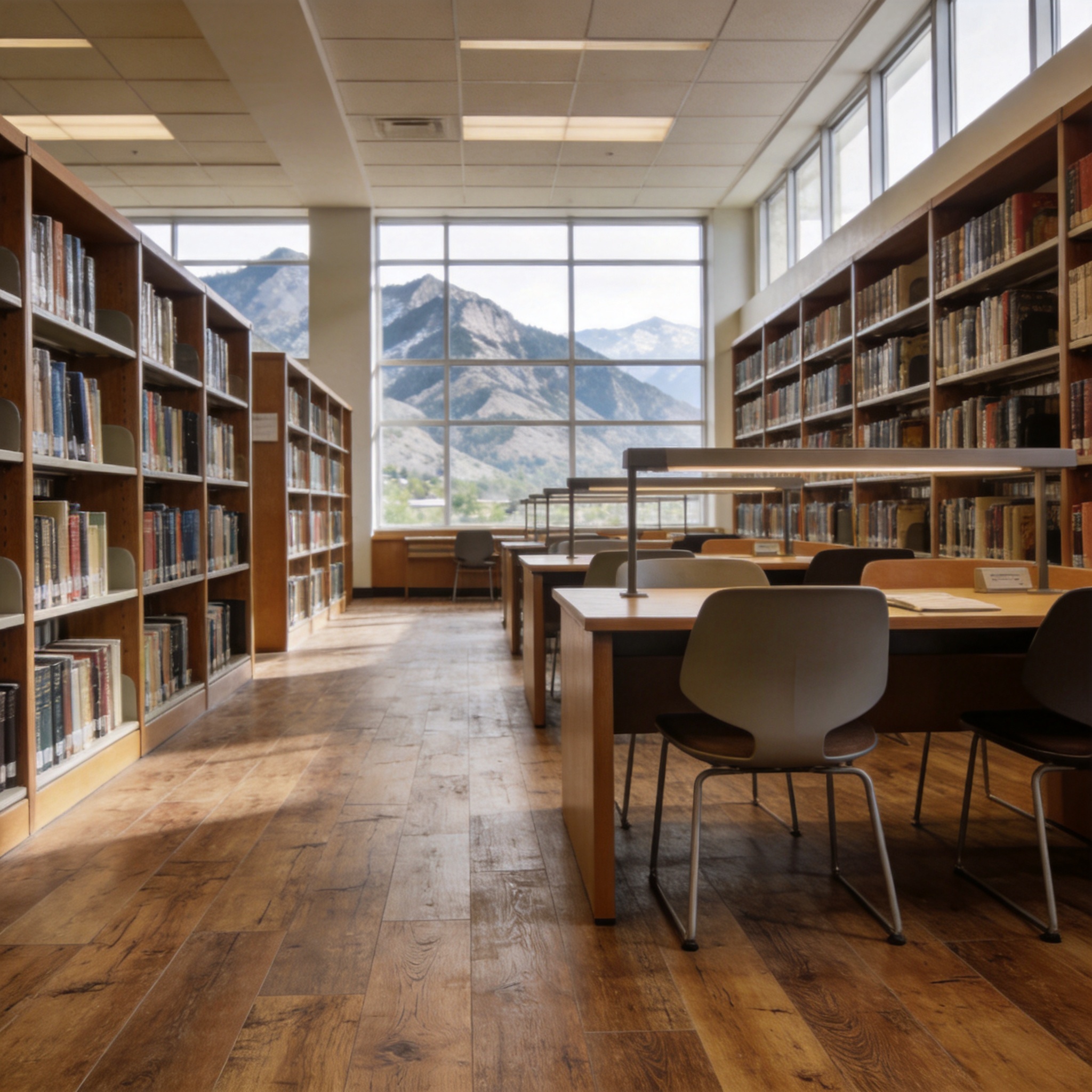 山居系列 × 大学图书馆 铺装效果图