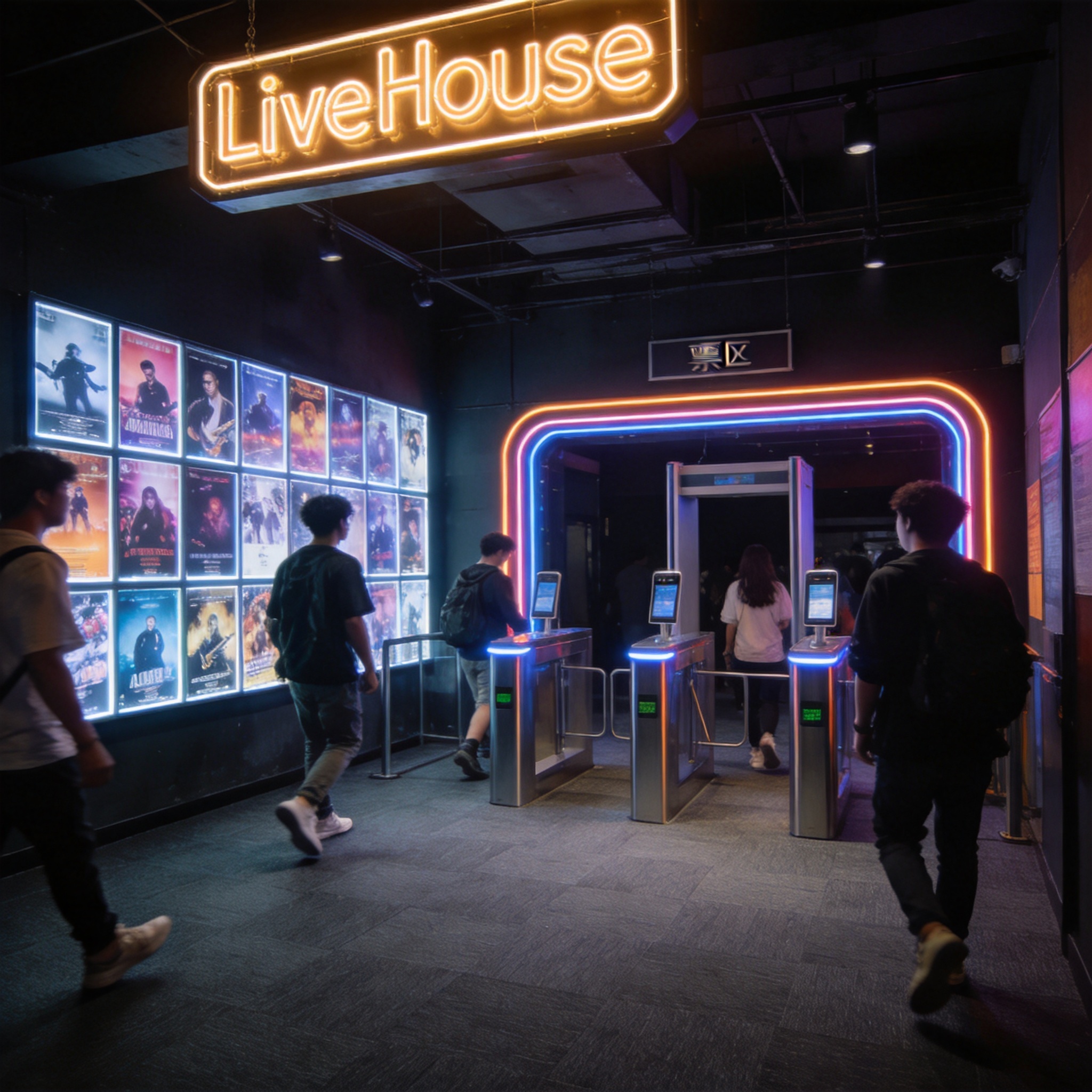 极光系列 × Livehouse 音乐现场 铺装效果图